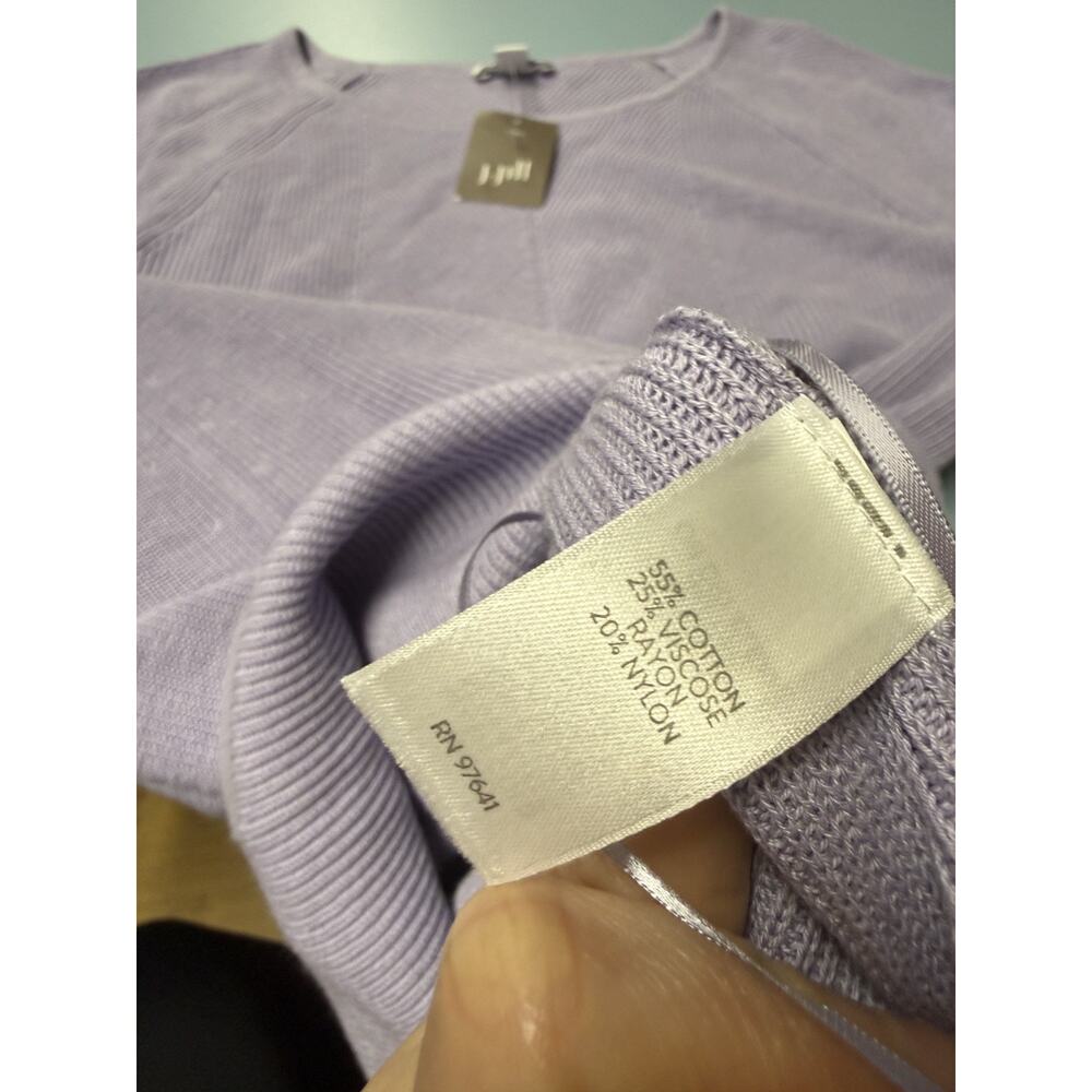 NEW NWT J. Jill Sweater Tunic Top Lavender Knit Pullover Sz XS, 3011 - Picture 8 of 8